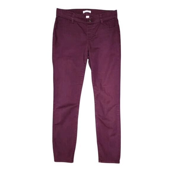 Maurices Denim - LC Lauren Conrad Women's Slim Skinny Jeggings Purple Stretch Dark Wash Size 6